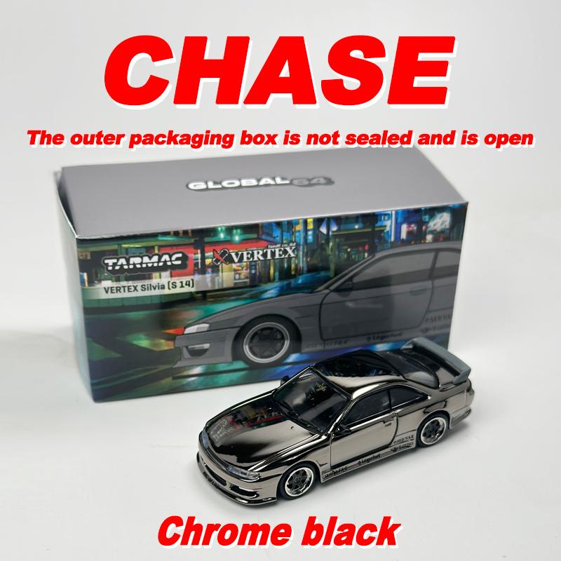 Гудронированные работы 1:64 TW VERTEX Silvia S14 Серый Chase литой модельный автомобиль