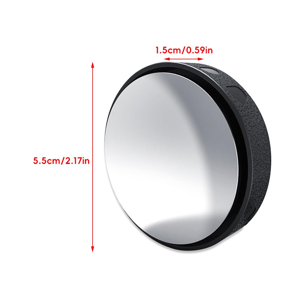2 шт. вращающееся на 360° зеркало заднего вида для слепых зон автомобиля с широким углом обзора, регулируемое круглое зеркало с присоской, выпуклое зеркало
