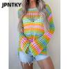 Женские модные повседневные блузки и рубашки JPNTKY с круглым вырезом и длинным рукавом