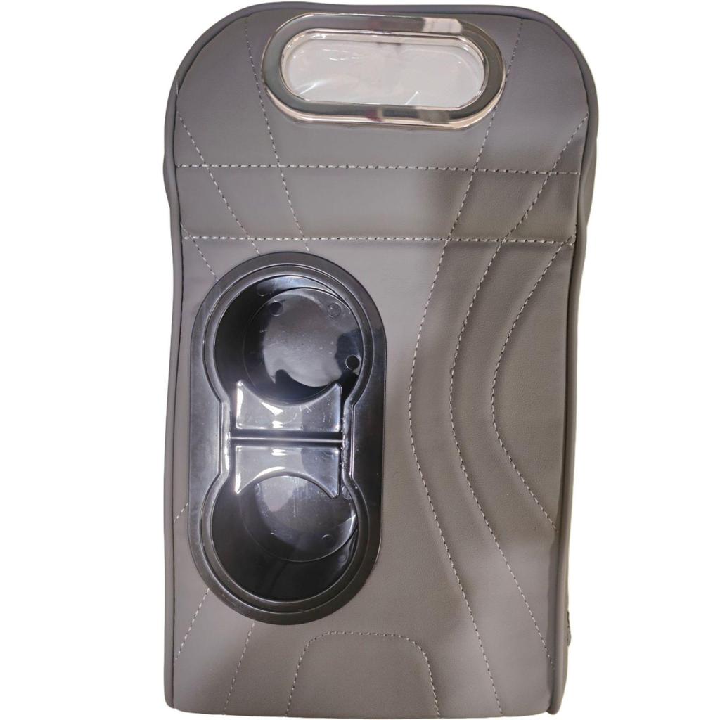 Чехол на подлокотник автомобиля из высококачественной кожи 2025 года с подставкой и двумя подстаканниками.