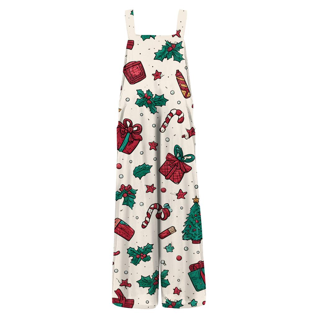 Women's Jumpsuit Printed Casual Loose Jumpsuit