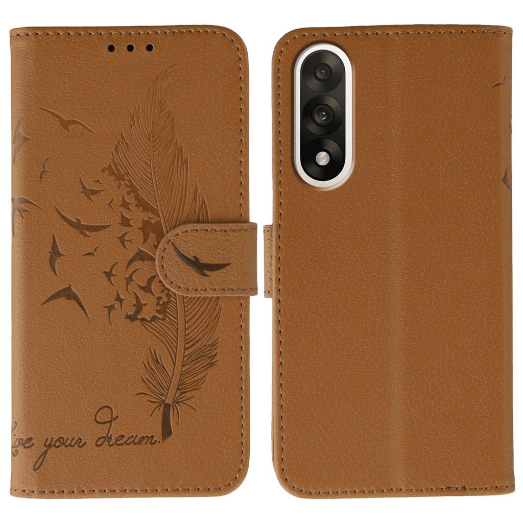 Для OnePlus Ace 5 Ultra 5G/Nord 5 5G Чехол с тиснением пера Кожаный кошелек Чехол для телефона