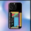 Periodic Table Of Elements Phone Case For iPhone 16,15,14,13,12,11 Plus,Pro,Max,XR,XS,X,Plus,SE,Mini Transparent Soft Cover