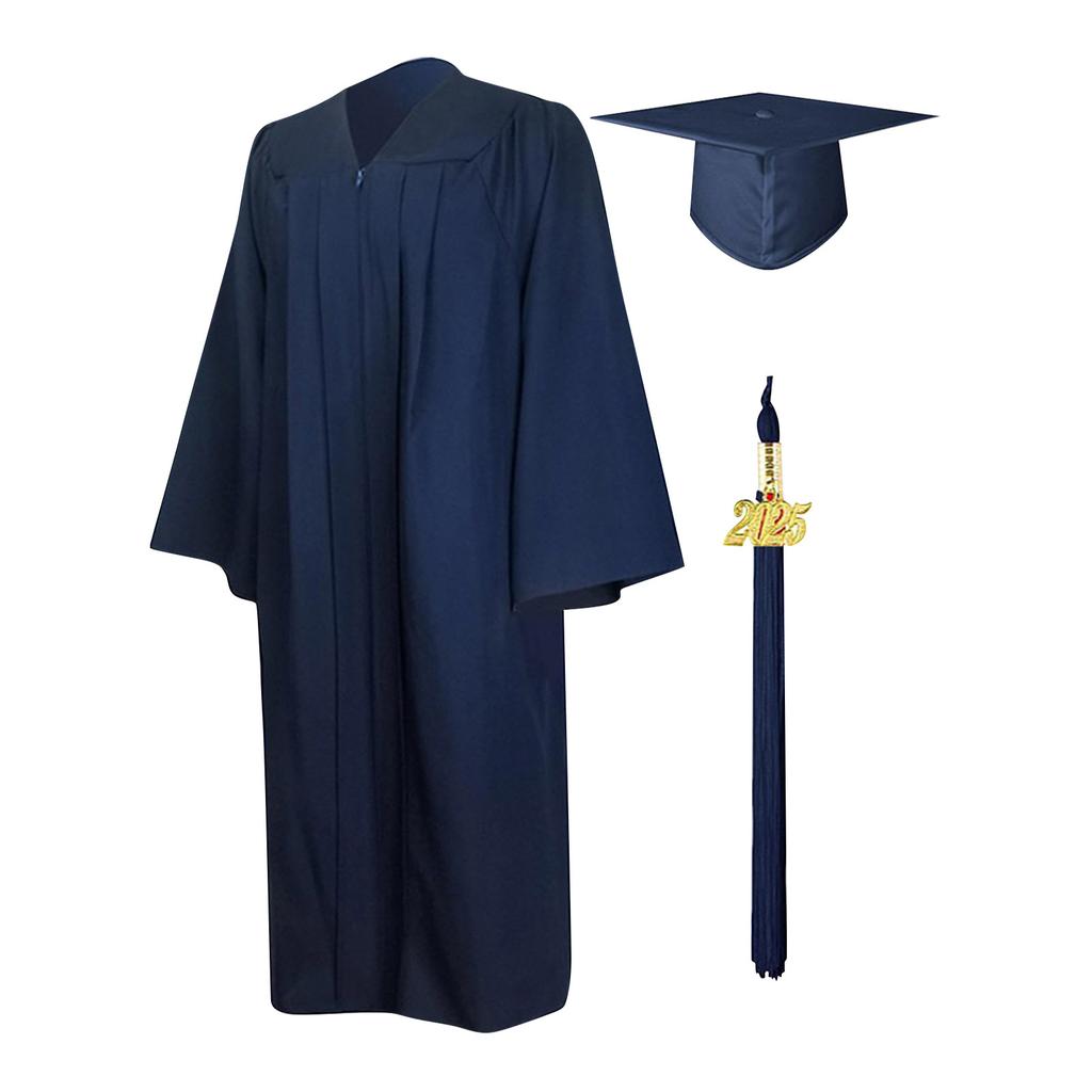Комплект мантии бакалавра для взрослых однотонный, платье для выступления, выпускное платье, платье для бала