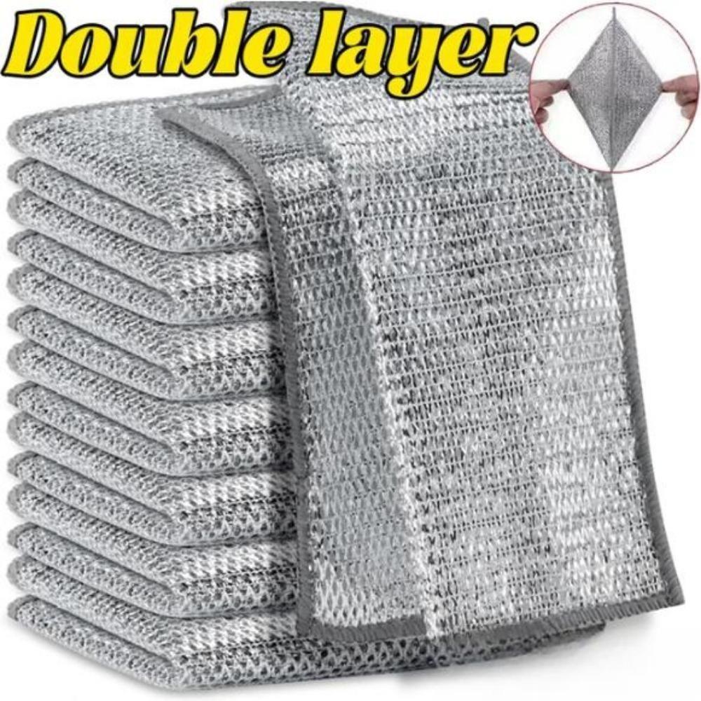 20 см Волшебная чистящая салфетка утолщенная двухсторонняя металлическая стальная проволочная тряпка кухонная кастрюля сковорода мытье посуды полотенца чистящий инструмент