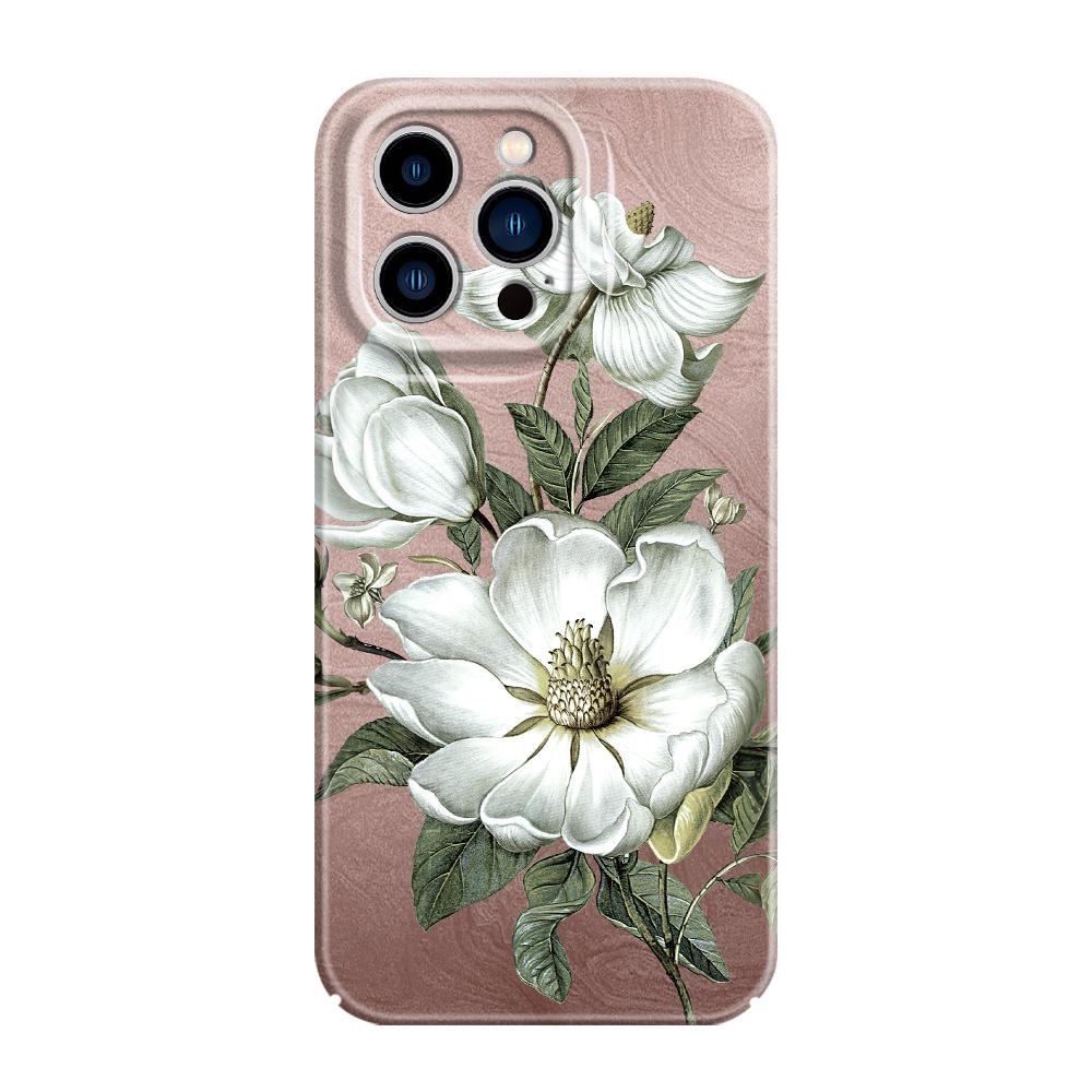Потрясающий чехол для телефона с магнолиями для iPhone 13 12 11 7 8 6 6S Plus Pro Max Mini X XS XR SE 2020 2022 Пленка Жесткая Крышка