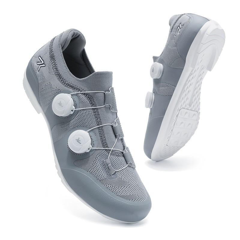 Cycling Shoes Women Men Road Bike Lockless Breathable Hard Sole Footwear