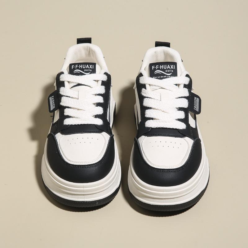 Board Shoes Women's Versatile Spring and Autumn Platform Muffin Winter New Casual Black Sports White Shoes