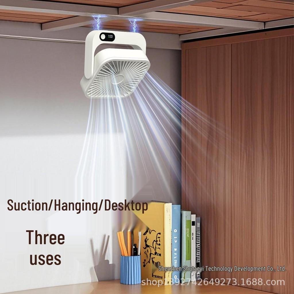 Rechargeable Mini Magnetic Fan: Desktop, Dorm & Kitchen, Multi-Speed