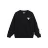 Li-Ning Свитшот-пуловер Anti Series с круглым вырезом, однотонный, унисекс, черный AWDT087-4