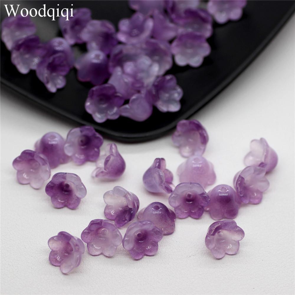 For Jewelry Making Jewelry Accessories High Quality Bracelets Necklace Beads Caps 20PCS/Lot 12x7mm Charms DIY Popular Spacer Beads Glass