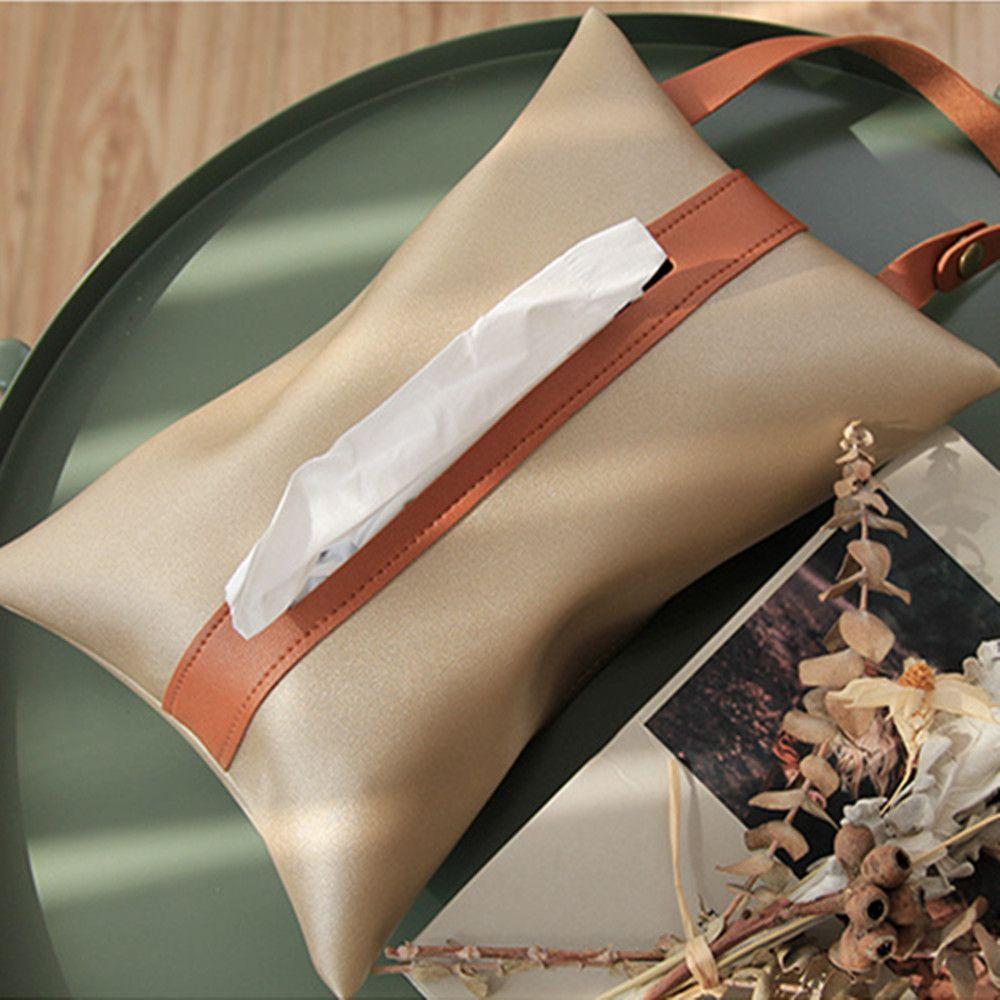 For Car Seat Back Car Tissue Box Paper Holder Hanging Tissue Cover Bag Toilet Tissue Storage Bag