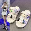 Fashion Thick Soled Slippers for Women To Wear Outdoors In Summer and Increase Height In Indoor Homes New Style of Baotou Sandals