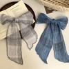 Silk Scarf Long Strip High Sense Spring and Summer New Striped Retro Versatile Decoration Breathable Small Scarf Neck Scarf Scarf
