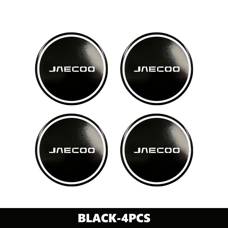 Car Logo Wheel Center Hub Cap Stickers Styling Auto Accessories For JAECOO J7 J8 Omoda C9 AWD