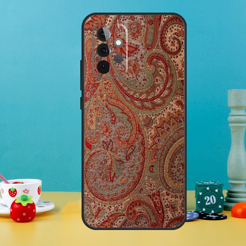 Paisley Pattern Case For Samsung Galaxy A15 A16 A05 A26 A36 A56 A52 A53 A33 A13 A34 A54 A14 A35 A55 A22 A32