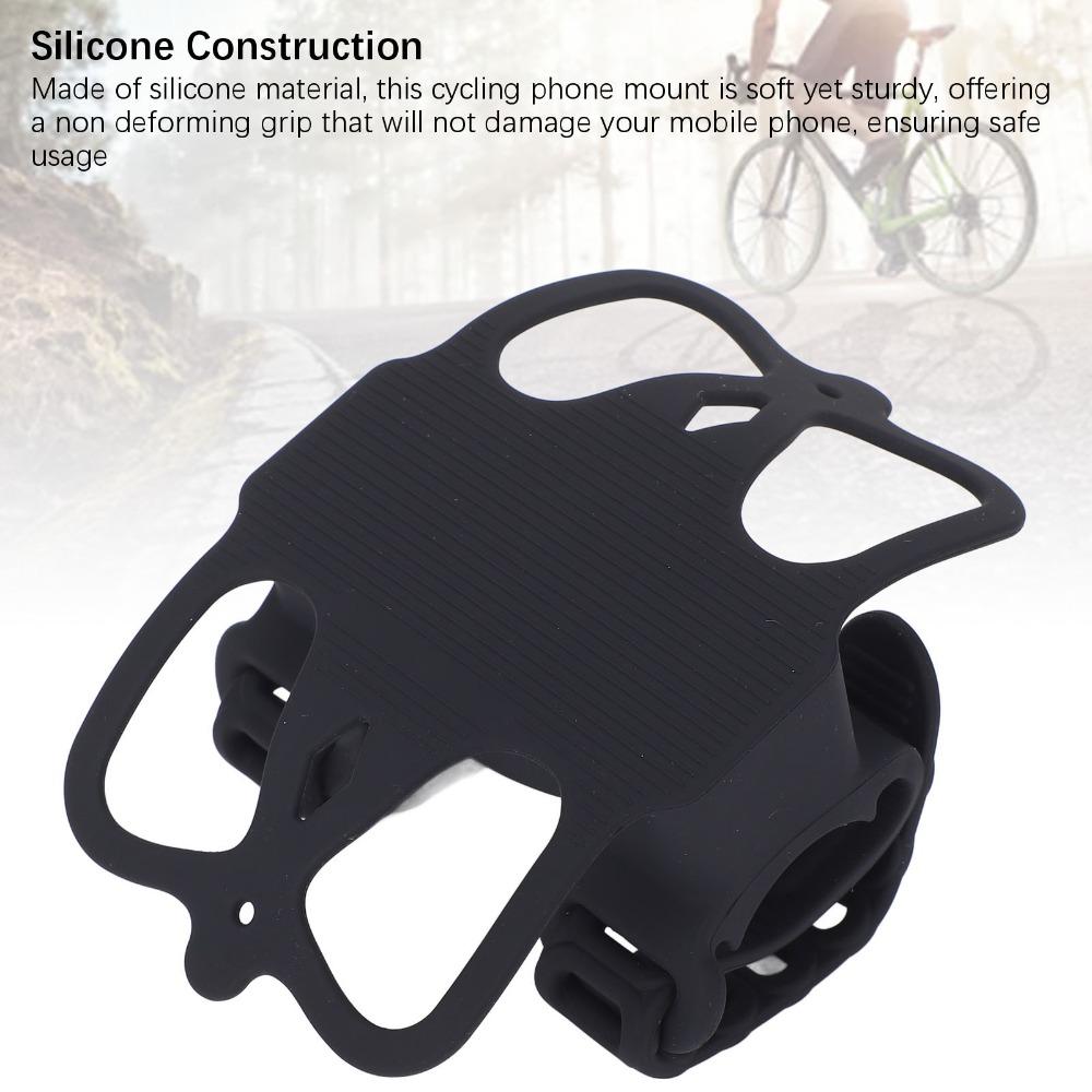 Tool-Less Install Bike Phone Mount Silicone Mountain Bike Phone Band  Outdoor Cycling