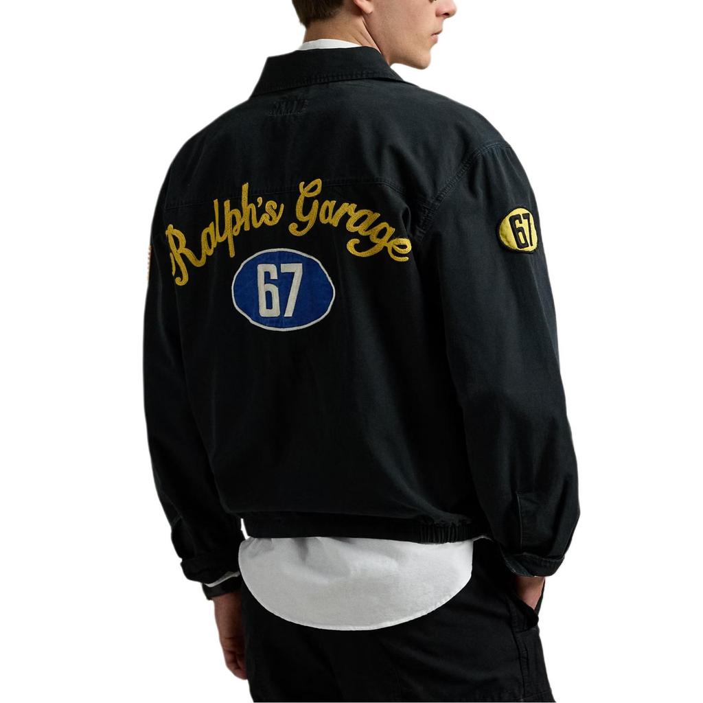 Polo Ralph Lauren embroidered-patch zip-up jacket 710970586-001