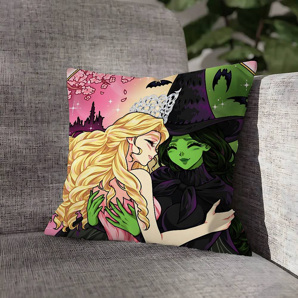 W-WickeES Elphaba G-Glinda Наволочка Для Декора Дивана Автомобиля Офиса Комнаты Печатная Наволочка Декорации и Защита