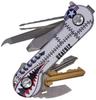 Aluminum Bomber Key Bar Key Organizer EDC Tool  Everyday Carry Compact Key Holder Multi-Tool and Keychain Organizer with Pocket Clip (Holds 12 Keys)