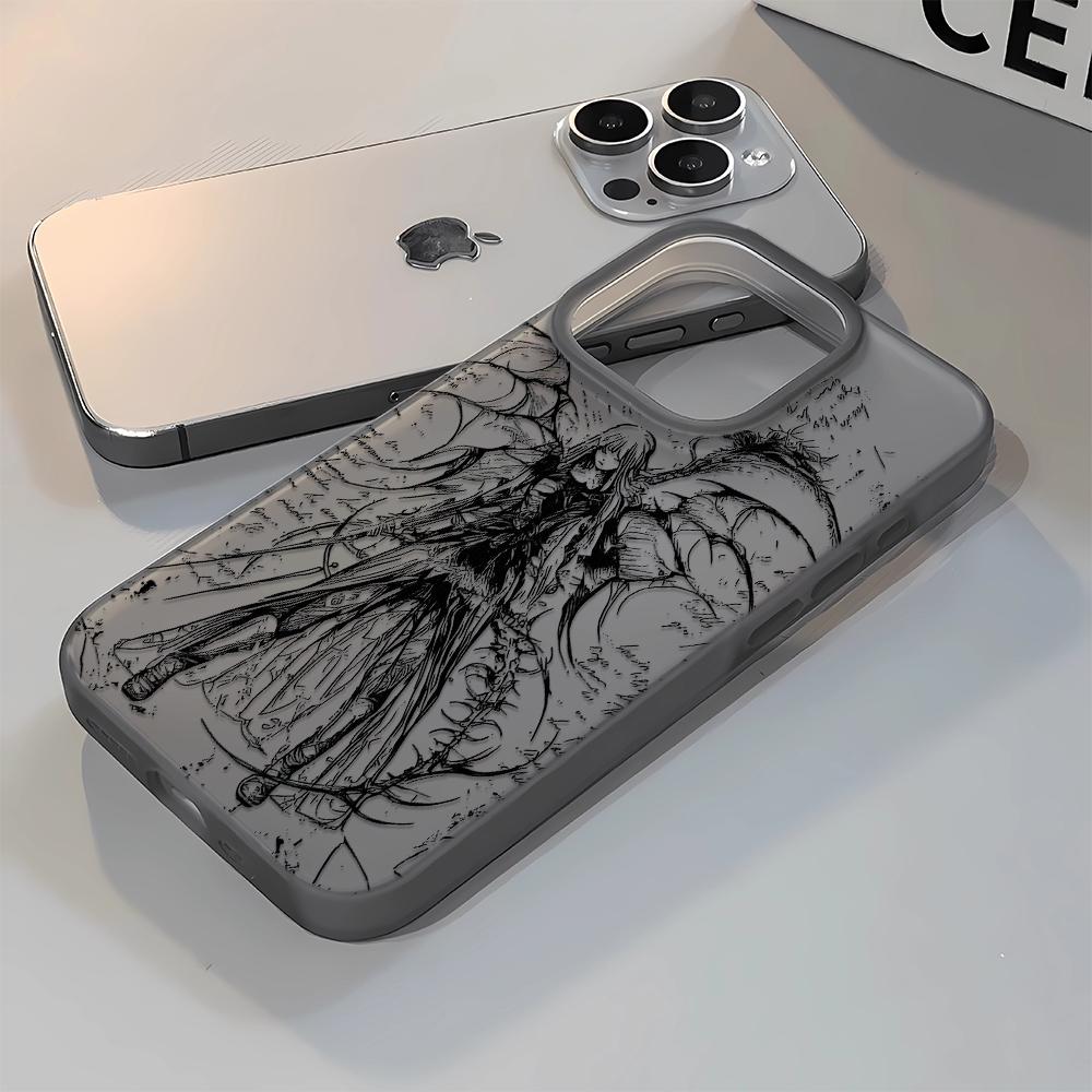 Мягкий чехол для телефона с манга-рисунком для iPhone 17 16 15 14 13 12 11 Pro Max 7 8 XR XS Прозрачный силиконовый мягкий чехол