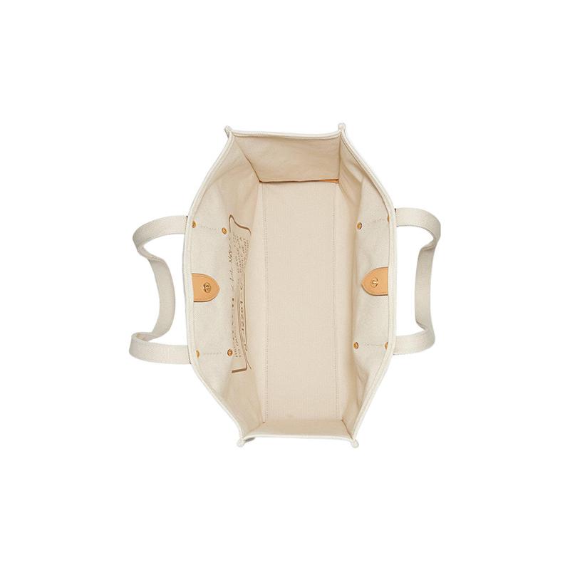 COACH shoulder bag Lil Nas joint model 43 snap button closure butterfly print canvas and glove tanned leather tote tote shopping hand women's