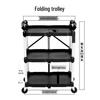 Jing Zhi Feng 3-Tier Folding Service Cart