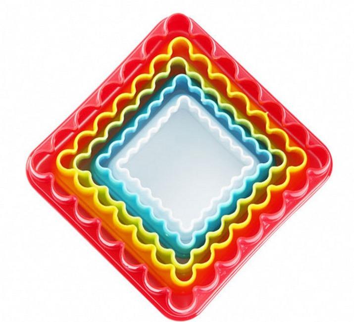 Multi-style Plastic Circle Cookie Cutter, Fondant Cake Biscuit Cutter Mold Tools Set Decorating For Kitchen (Colors May Vary)