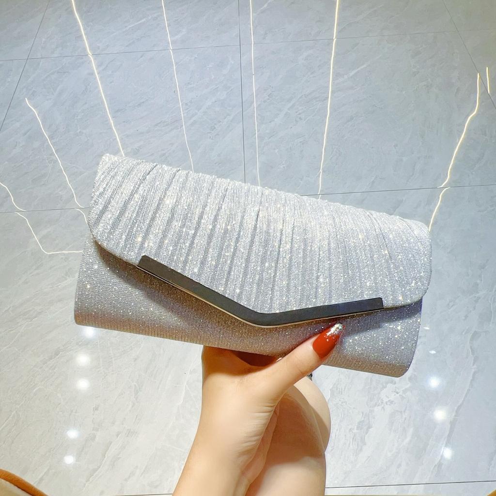 Плиссированная сумка для платья Сумка-клатч для ужина Сумка для вечеринки Сумка через плечо Сумка для банкета Сумка-цепочка