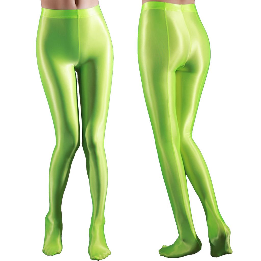 Женские глянцевые колготки с высокой талией, леггинсы для йоги, тренажерного зала, брюки, спортивные брюки