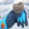 Professional Winter Work Gloves 1 Pairs PU Palm Coating Safety Protective Glove Nitrile Thickened Warm for Heavy Duty