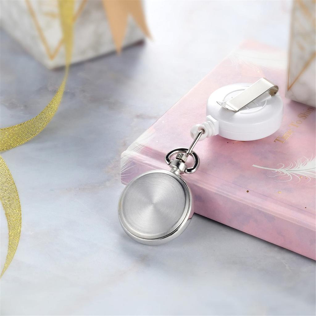 Карманные часы Lancardo Nurse для клипсы, легко покрываются лаком, 3 цвета на выбор, эластичные часы, для медсестер, тип, унисекс, цифры, для чтения, женские, лепестки,