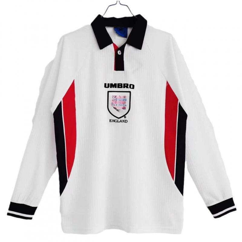 AC retro long-sleeved jersey England Paris France football jersey