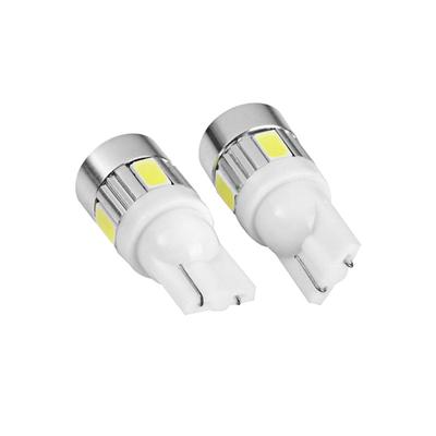 2 шт./10 шт. T10 светодиодные лампы 194 168 W5W 5630 6 SMD объектив, внутренняя лампа, белый габаритный фонарь для лицензии