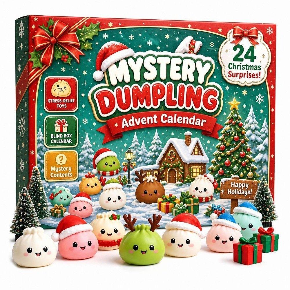 24Pcs Christmas Toy Christmas Fidget Toy Set Dumpling Slow Rising Squeeze Toy Christmas Gift