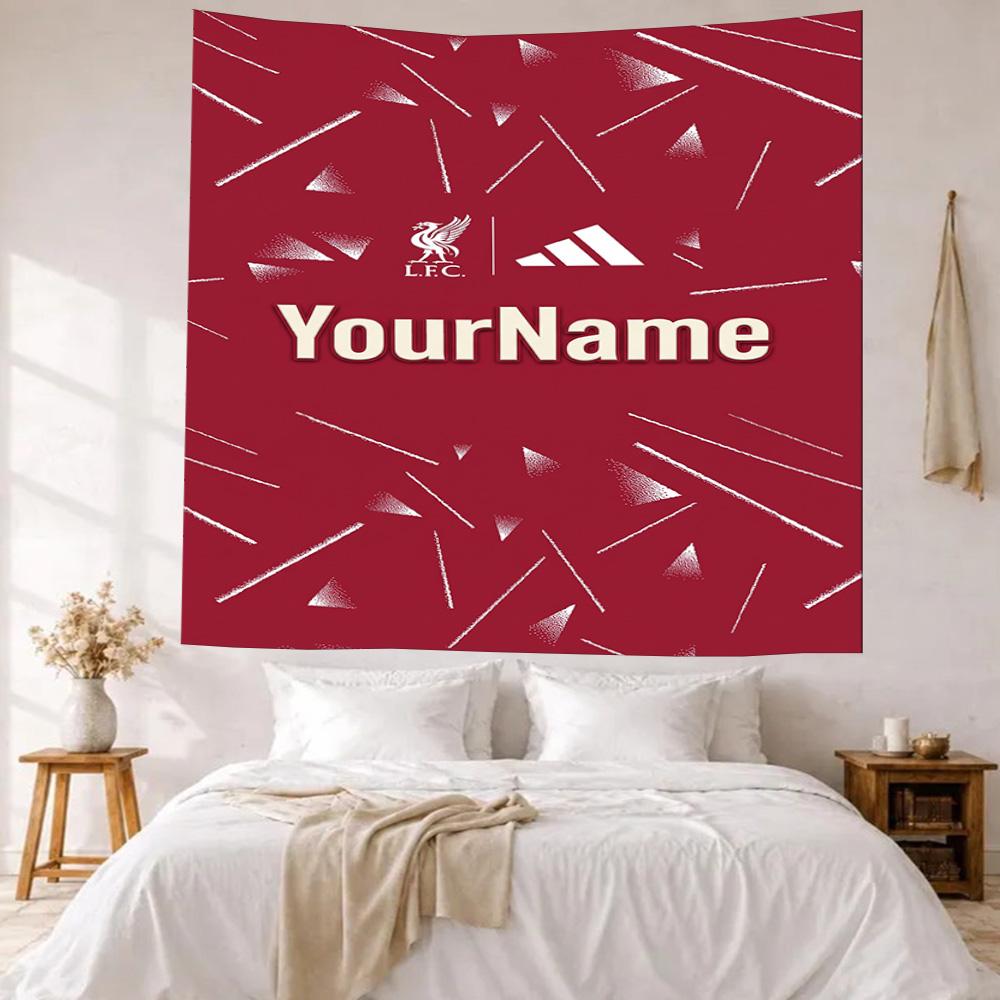 Liverpool Custom Your Name Wall Decor Tapestry Art For Pet Memorial Birthdaywedding Party Backdrop Family Gift