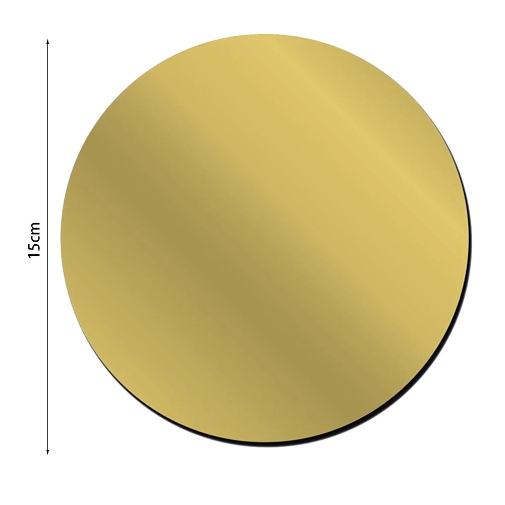 Round 3D Mirror Wall Sticker Acrylic Wall Mirrors Round Stickers Plastic Hotel Decorative Miroir Mural DIY Plak Decorative