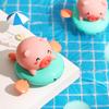Toddler Bath Toys Baby Shower Play Pigs Clockwork Pull Cute Water Cartoon Animal Fun Wind-up Floating Toy for Kids Bathtub Gifts