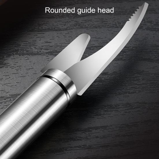 Shrimp Line Cutter Non-slip Fast Cleaning Sharpen Blade Anti-deform Rust-resistant Shrimp Peeler for Kitchen