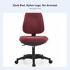 Upholstered Rotating Chair with Casters Height Adjustable Office Furniture Assistance Easy to Assemble for Home Users, Women