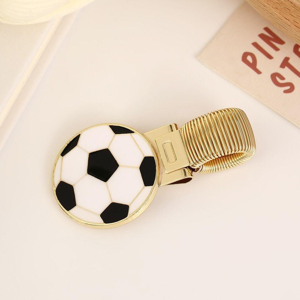 Cartoon Metal Pen Holder Sports Equipment Series Paper Fix Clips Creative Pen Clip Office Use