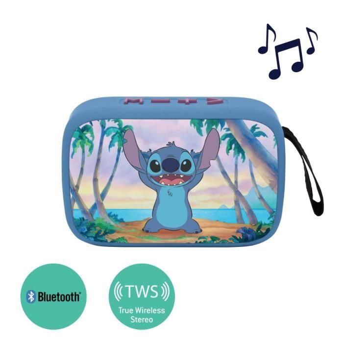 Stitch Enceinte Bluetooth Portable - Lexibook - Sans fil - USB-C - Carte SD/TF - Batterie rechargeable