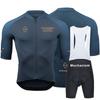 Men Women Cycling Jersey Bib Shorts Set Breathable Quick-Dry Bike Outfit Milk Silk Fabric