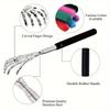 Portable Extendable Back Scratcher Stainless Steel Telescoping Back Scratcher for Both Human and Pets Extendable Back Massager
