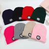 Rechargeable LED Wool Knitted Hat for Outdoor Sports and Cycling