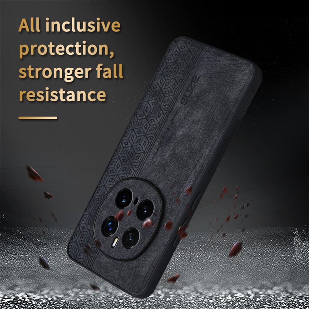 AZNS Чехол для Honor Magic7 Pro 5G Защитный чехол из ТПУ, обтянутый искусственной кожей