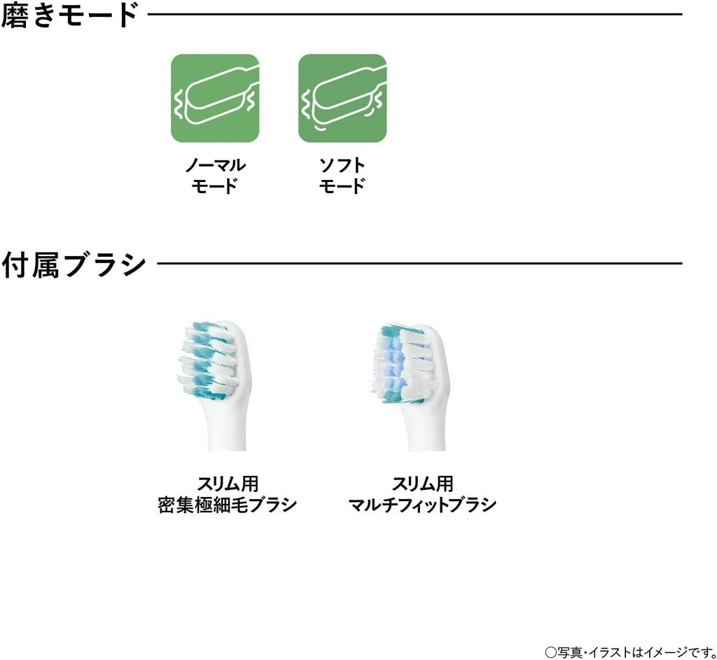 Panasonic Электрическая зубная щетка Dolts Slim Entry Model White EW-DM63-W