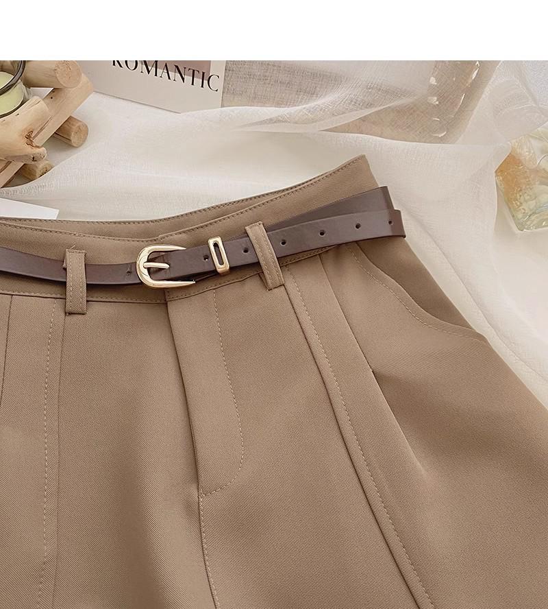 Женские белые шорты с высокой посадкой и широкими штанинами - Универсальные и повседневные для весны/лета 2025