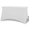 Table Covers - vidaXL - 2 Pieces - White - 243 X 76 X 74 Cm - Synthetic