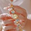 Women Bracelet Watches Top Brand Luxury For Ladies Wrist Watches Rhinestone Unique Design Elegant Watchband Gold Female Clock
